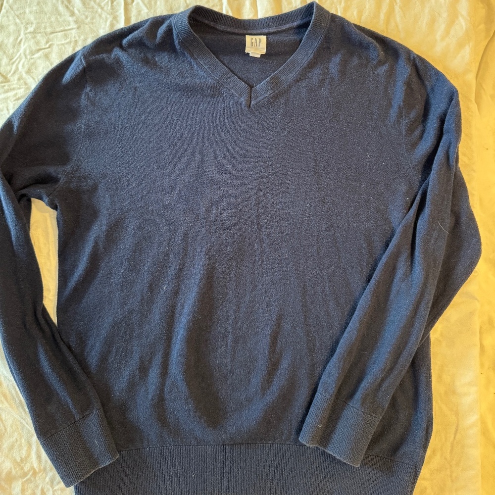 Gap Mens V-Neck Sweater Large